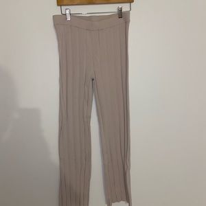Knit flare pants